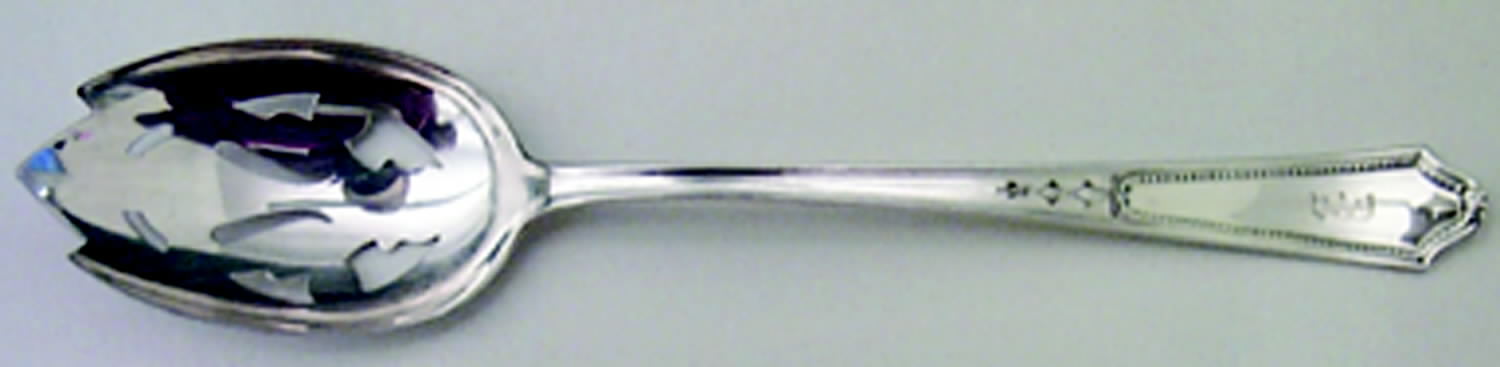 Georgian Maid (Sterling, 1923) Pierced Tablespoon (Serving Spoon) by International Silver-1