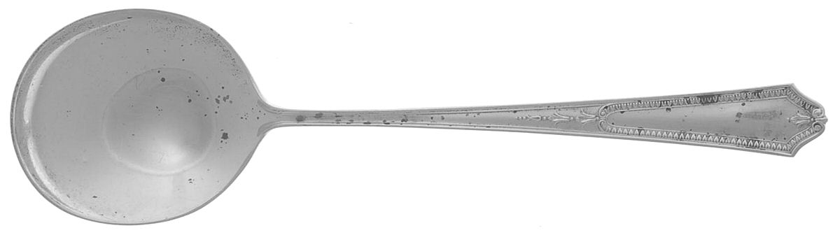 Georgian Maid (Sterling, 1923) Round Bowl Soup Spoon (Bouillon) by International Silver-1