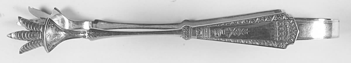 Geneva (Silverplate, 1881) Small Ice Serving Tongs by International Silver-1