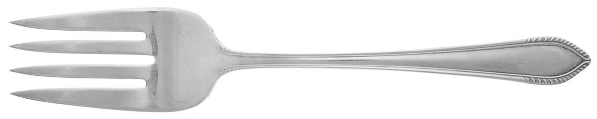 Georgic (Silverplate, 1938) Medium Solid Cold Meat Serving Fork by International Silver-1