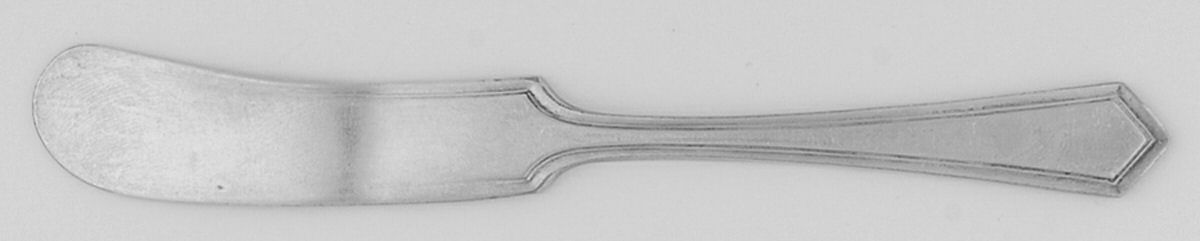 General Putnam (Silverplate, 1917) Flat Handle Butter Spreader by International Silver-1