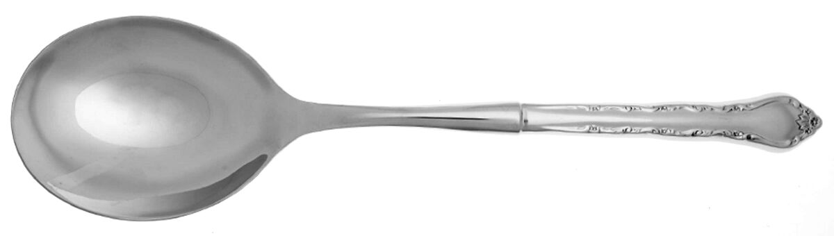 Gigi (Stainless) Casserole Spoon with Smooth Stainless Bowl HC by International Silver-1