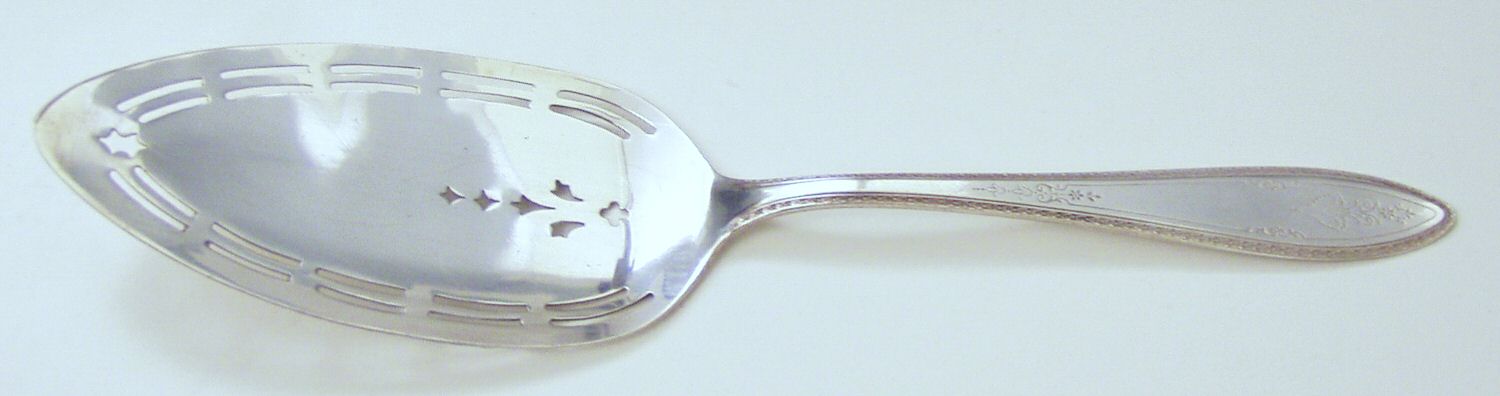Golden Argosy (Gold Electroplate) Solid Pierced Pie Server by International Silver-1