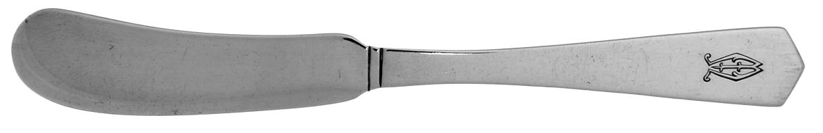Governor Bradford (Sterling, 1913) Flat Handle Butter Spreader by International Silver-1