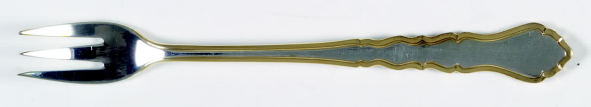 Golden Centennial (Silverplate, 1972) Cocktail/Seafood Fork by International Silver-1