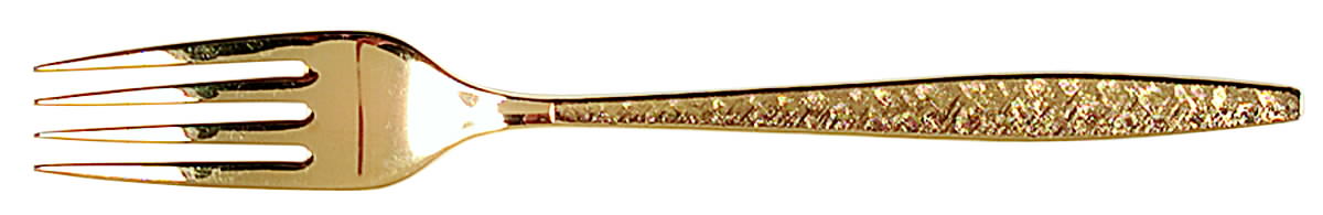 Golden Carino (Gold Electroplate) Fork by International Silver-1