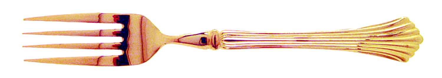 Gold Cascade (Gold Electroplate) Fork by International Silver-1