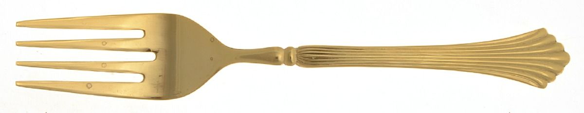 Gold Cascade (Gold Electroplate) Individual Salad Fork by International Silver-1