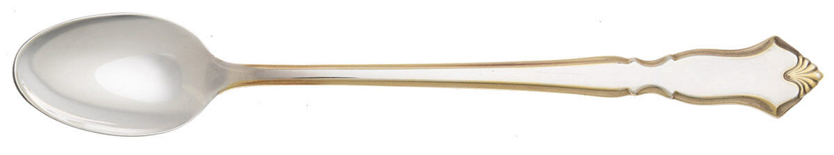 Golden Chadwick (Silverplate, Gold Accent, 1975) Iced Tea Spoon by International Silver-1