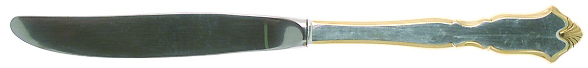 Golden Chadwick (Silverplate, Gold Accent, 1975) Modern Hollow Knife by International Silver-1