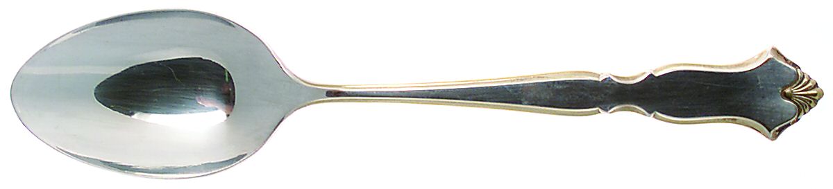 Golden Chadwick (Silverplate, Gold Accent, 1975) Tablespoon (Serving Spoon) by International Silver-1