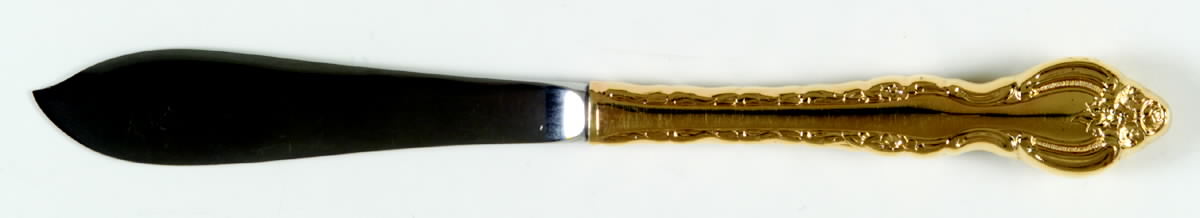Golden Countess (Gold Electroplate, 1978) Hollow Handle Master Butter Knife by International Silver-1