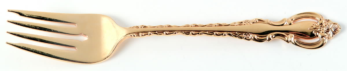 Golden Countess (Gold Electroplate, 1978) Individual Salad Fork by International Silver-1
