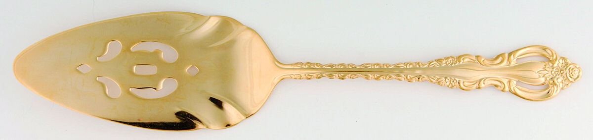 Golden Countess (Gold Electroplate, 1978) Server-Pie/Solid-Pierced by International Silver-1