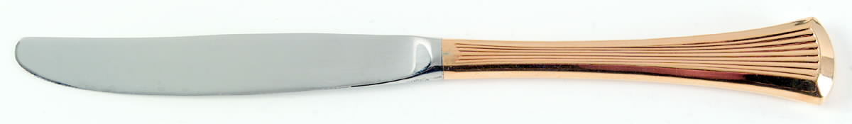 Golden Creation (Gold Electroplate, 1984) Modern Hollow Knife by International Silver-1