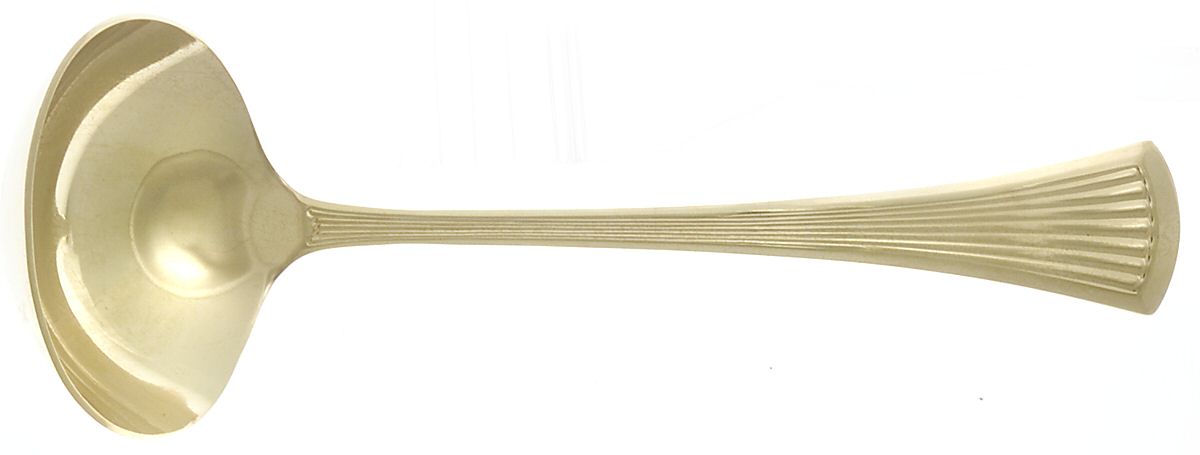 Golden Creation (Gold Electroplate, 1984) Solid Gravy Ladle by International Silver-1