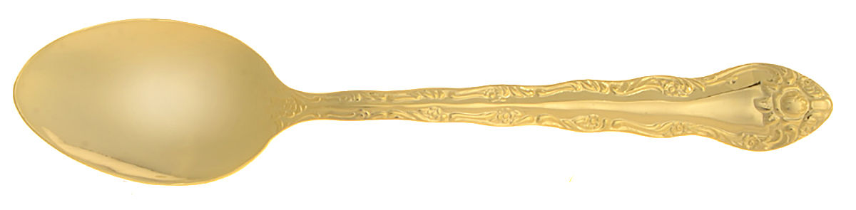 Golden Classic Rose (Gold Electroplate) Teaspoon by International Silver-1