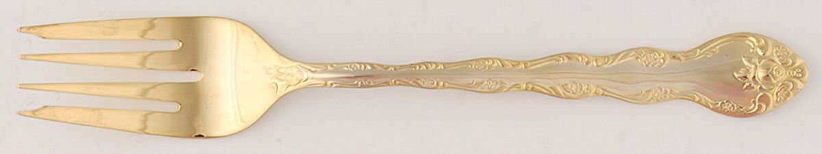 Golden Classic Rose (Gold Electroplate) Individual Salad Fork by International Silver-1