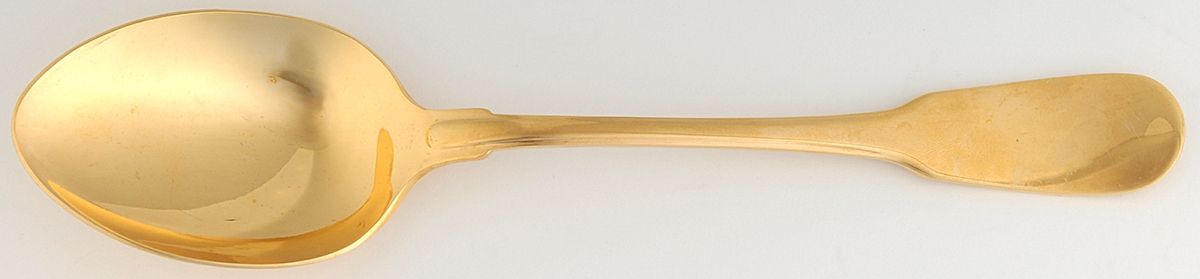 Golden Copley Square (Gold Electroplate) Tablespoon (Serving Spoon) by International Silver-1