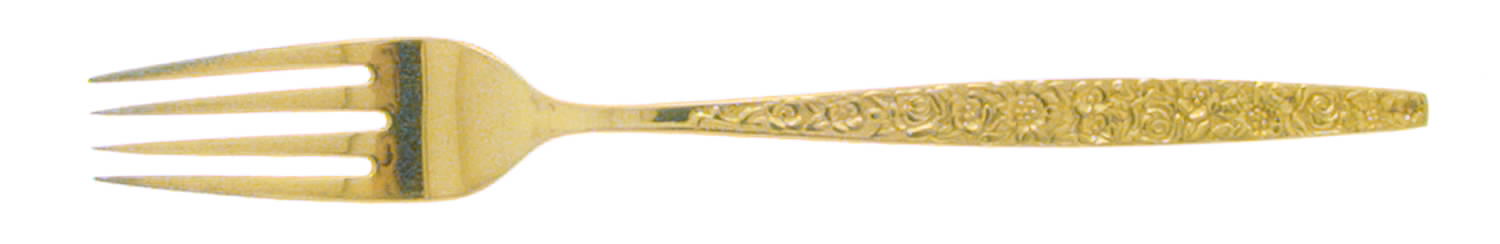 Golden Dubonnet (Gold Electroplate) Fork by International Silver-1