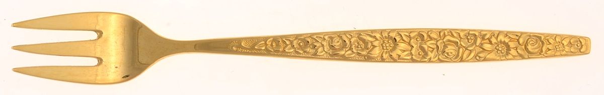 Golden Dubonnet (Gold Electroplate) Cocktail/Seafood Fork by International Silver-1