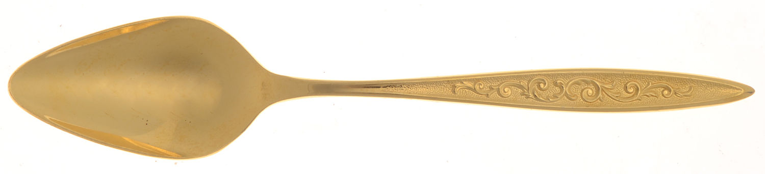 Golden Esperanto (Gold Electroplate) Teaspoon by International Silver-1