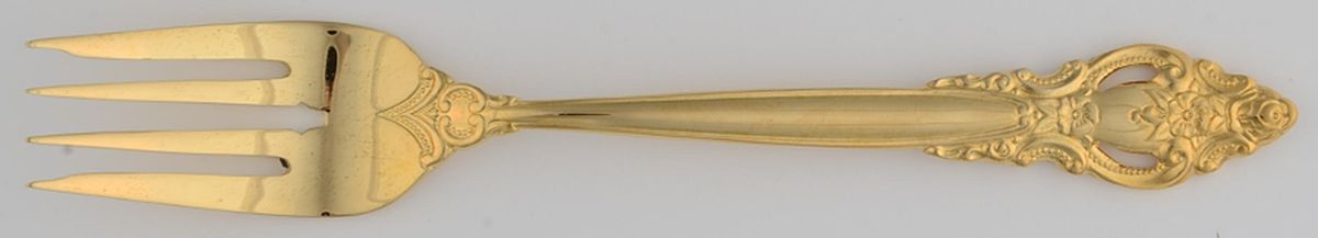Golden Empress (Gold Electroplate, Newer) Individual Salad Fork by International Silver-1