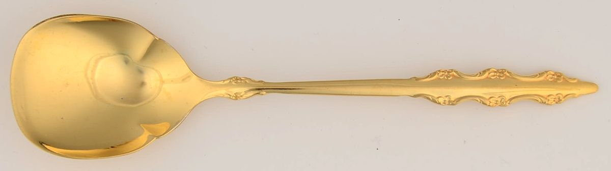 Golden Empress (Gold Electroplate, Deepslv) Sugar Spoon by International Silver-1