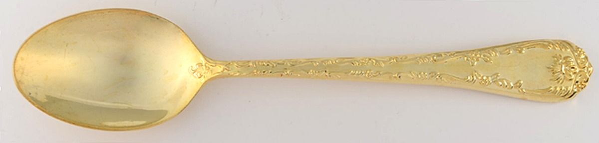 Golden Enchanted Rose (Gold Electroplate) Place/Oval Soup Spoon by International Silver-1