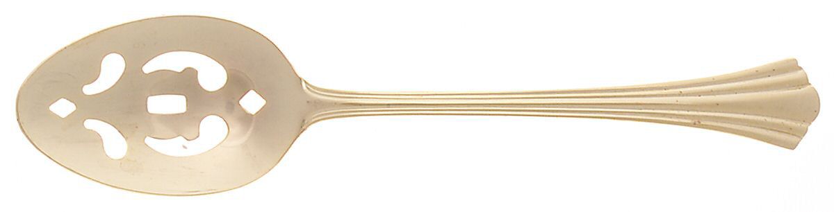 Golden Flair (Gold Electroplate) Pierced Tablespoon (Serving Spoon) by International Silver-1