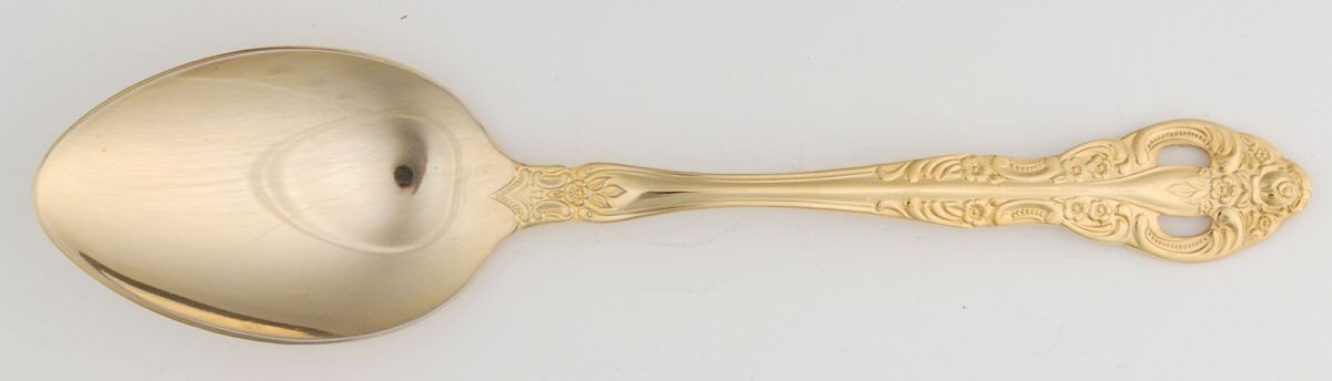 Golden Felice (Gold Electroplate) Tablespoon (Serving Spoon) by International Silver-1