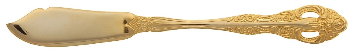 Golden Felice (Gold Electroplate) Flat Handle Master Butter Knife by International Silver-1