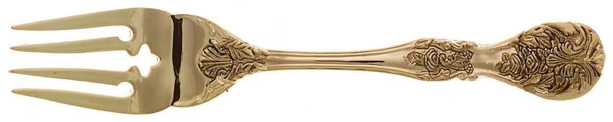 Golden French Rose (Gold Electroplate) Individual Salad Fork by International Silver-1