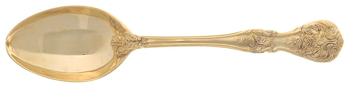 Golden French Rose (Gold Electroplate) Tablespoon (Serving Spoon) by International Silver-1