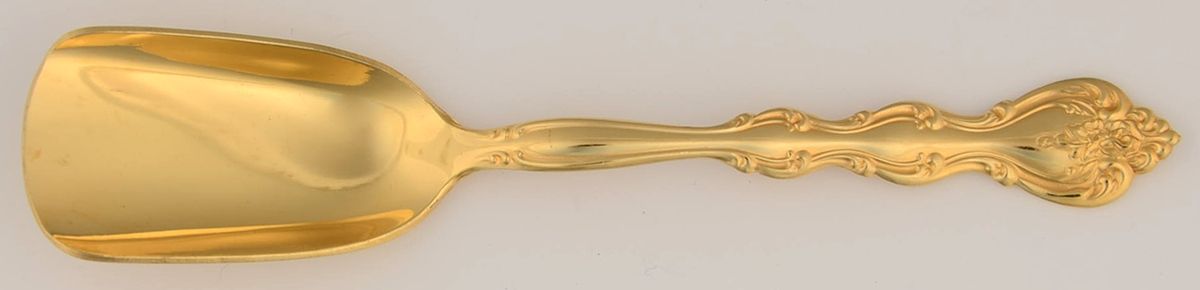 Golden Interlude (Gold Electroplate) Solid Bon Bon Spoon by International Silver-1