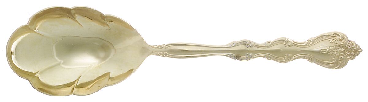 Golden Interlude (Gold Electroplate) Solid Shell Casserole Spoon by International Silver-1