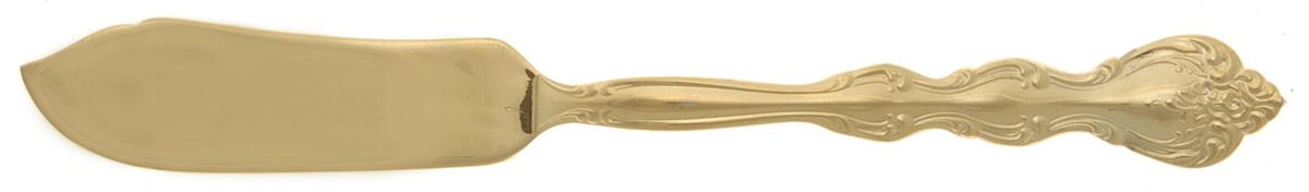 Golden Interlude (Gold Electroplate) Flat Handle Master Butter Knife by International Silver-1