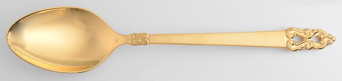 Golden King Frederick (Gold Electroplate) Teaspoon by International Silver-1