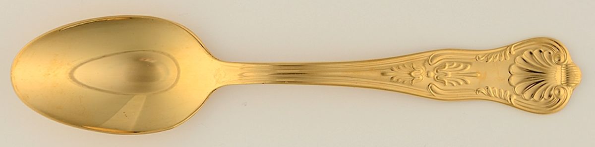 Gold Kings (Gold Electroplate) Teaspoon by International Silver-1