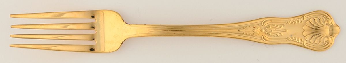 Gold Kings (Gold Electroplate) Fork by International Silver-1