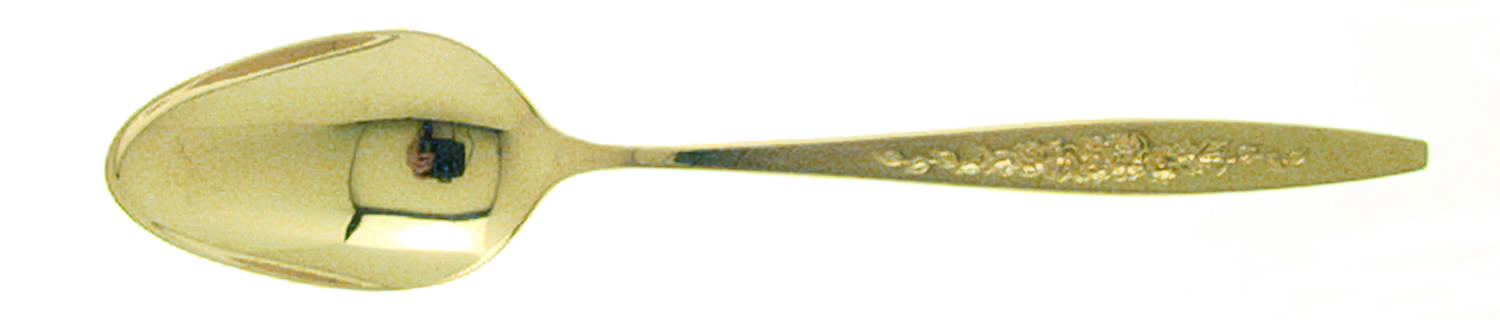 Golden Laurel Mist (Gold Electroplate) Teaspoon by International Silver-1