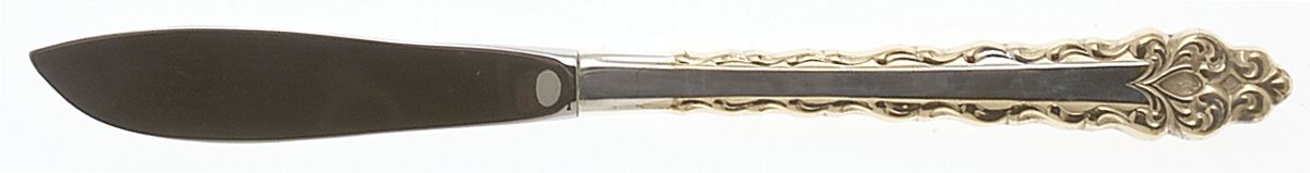 Golden La Strada (Sterling, 1972) Modern Hollow Butter Spreader (Stainless) by International Silver-1