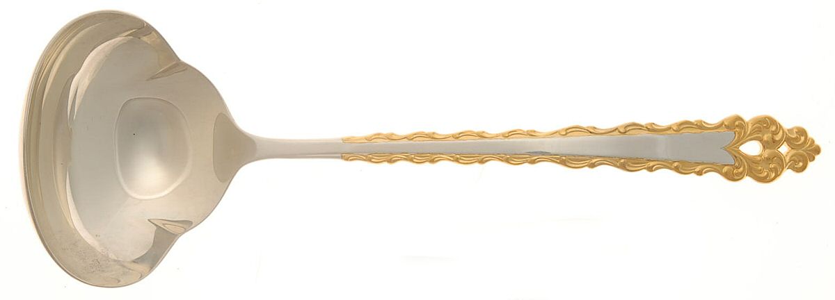 Golden La Strada (Sterling, 1972) Solid Gravy Ladle by International Silver-1