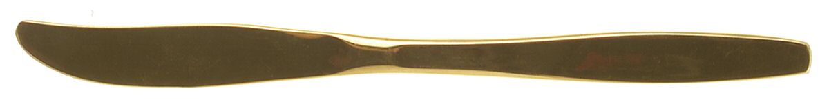 Golden Modern Living (Gold Electroplate) Modern Solid Knife by International Silver-1