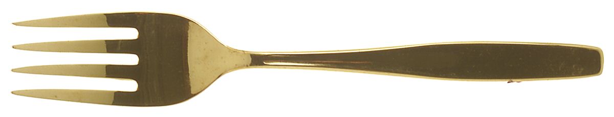 Golden Modern Living (Gold Electroplate) Individual Salad Fork by International Silver-1