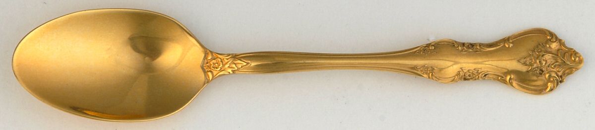 Golden Orleans (Gold Electroplate, 1981) Demitasse Spoon by International Silver-1
