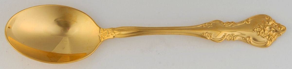 Golden Orleans (Gold Electroplate, 1981) Teaspoon by International Silver-1