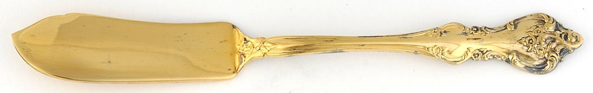 Golden Orleans (Gold Electroplate, 1981) Flat Handle Master Butter Knife by International Silver-1
