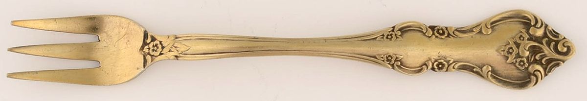 Golden Orleans (Gold Electroplate, 1981) Cocktail/Seafood Fork by International Silver-1