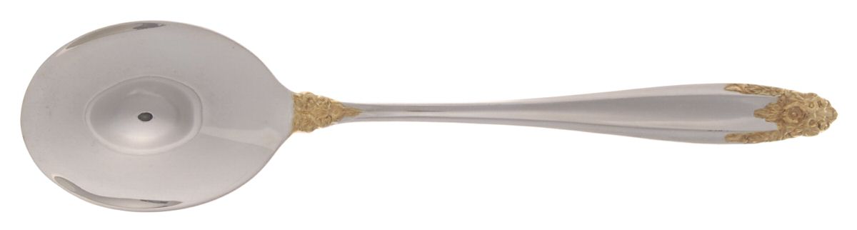 Golden Prelude (Sterling, 1988) Round Bowl Soup Spoon (Cream Soup) by International Silver-1